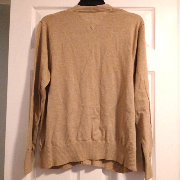 Tommy Hilfiger Tan Knit Cardigan - Picture 2 of 5